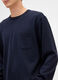 Blue long-sleeve cotton shirt_3
