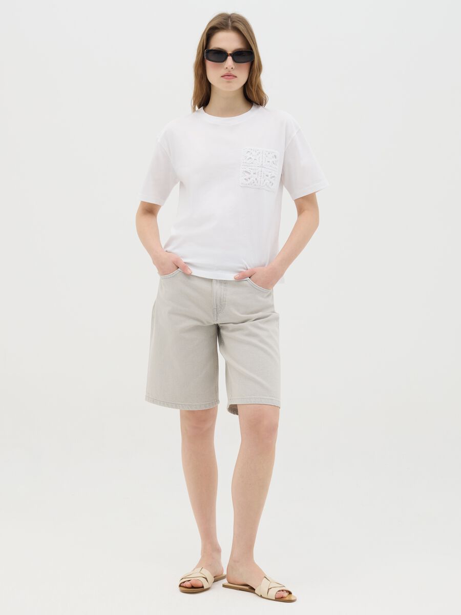 White Cotton T-shirt by Ovs_1