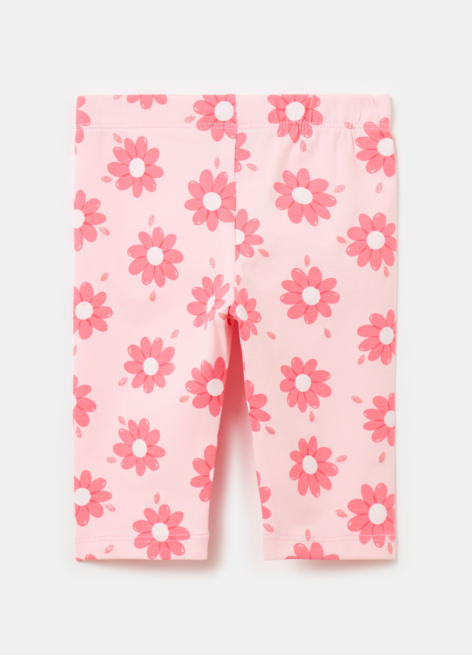 Three-quarter leggings with print