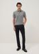 Grey pure cotton polo shirt regular fit_1
