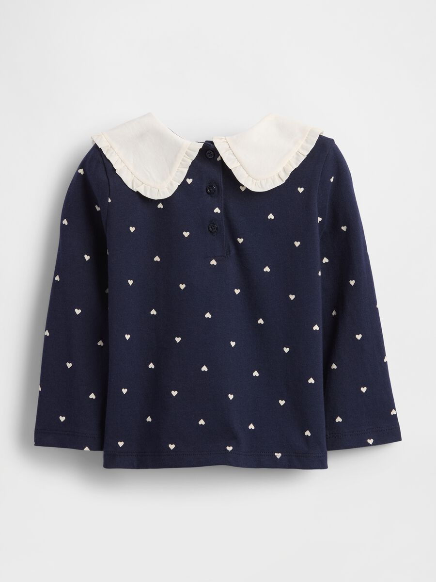 Blue long-sleeve cotton shirt_1