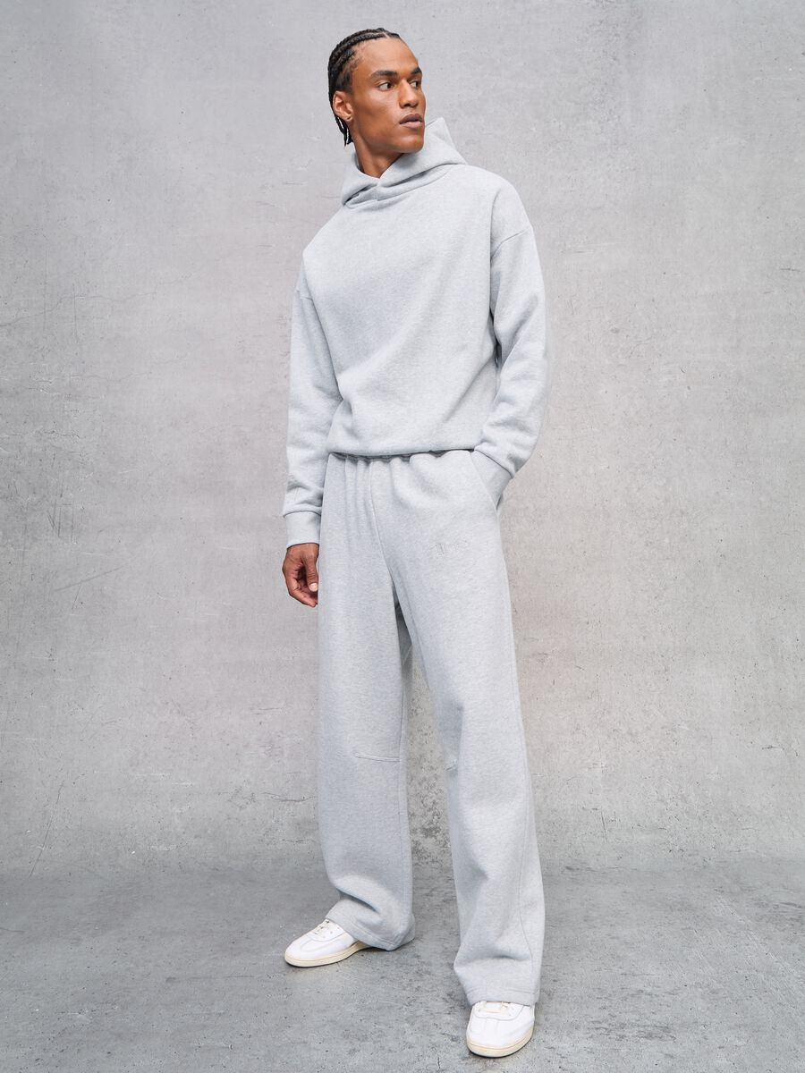 Perfect Grey Melange Sweatpants_0
