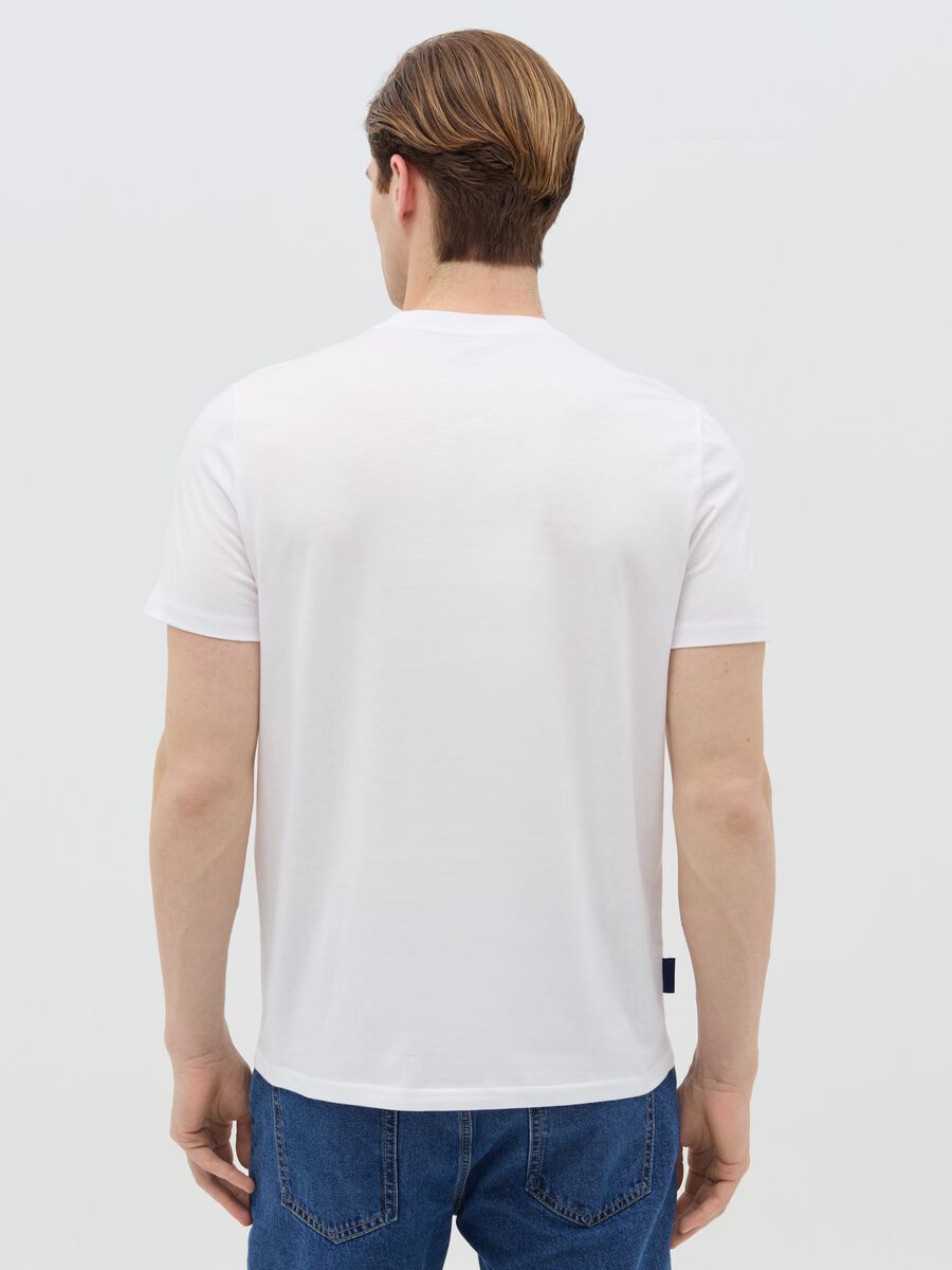 Cotton T-shirt with Via Montenapoleone coordinates_3