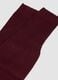 Red long socks in pure cotton_2