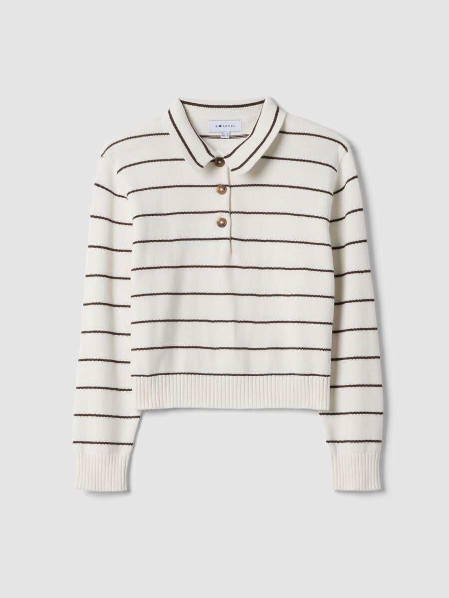Multicolour striped pure cotton jumper regular fit_4