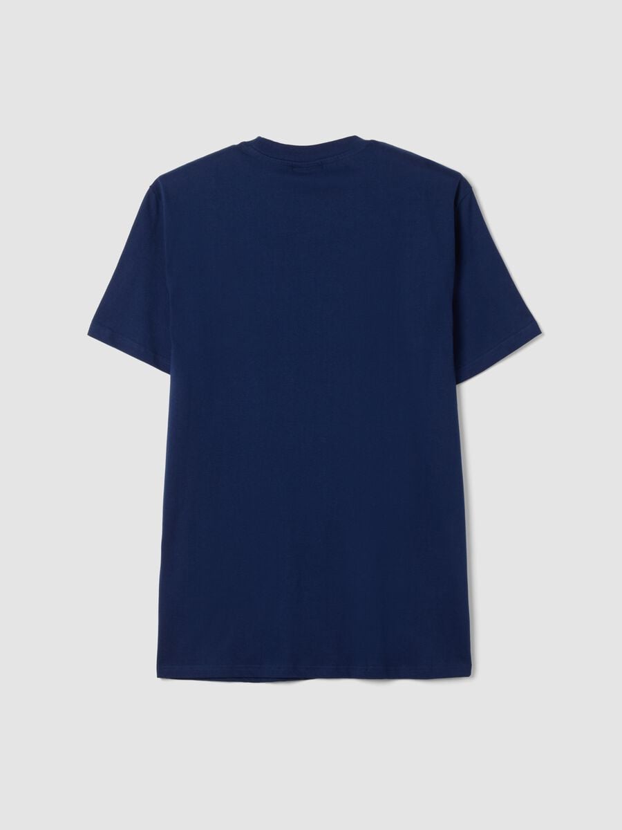 Blue pure cotton T-shirt with Hard Rock Cafe print_1