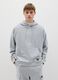 Over-fit sweatshirt in cotton with hood_1