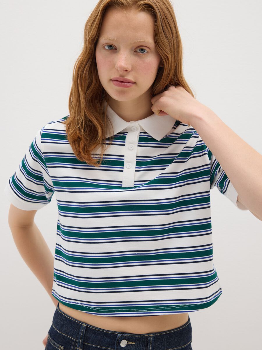 Polo in puro cotone multicolor regular fit_1