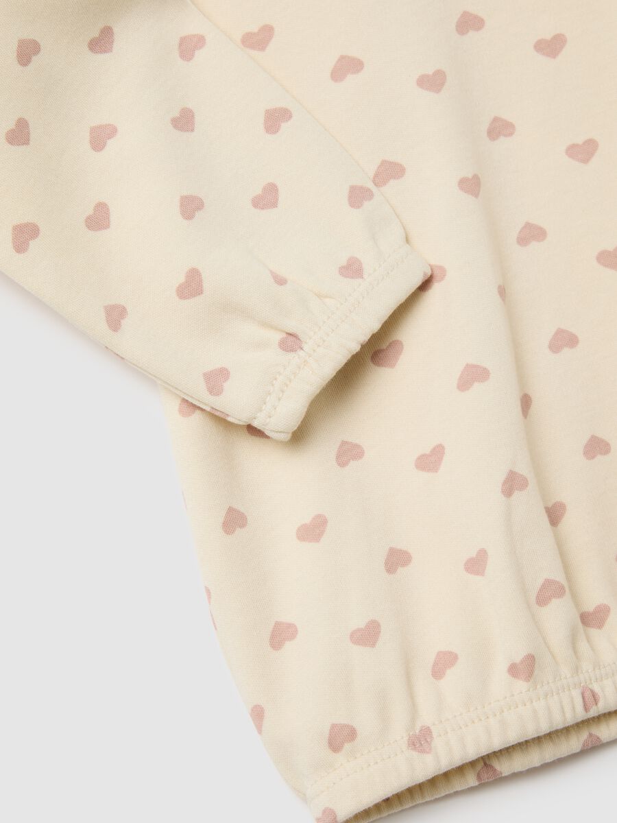 Pigiama da neonata in puro cotone beige regular fit_2