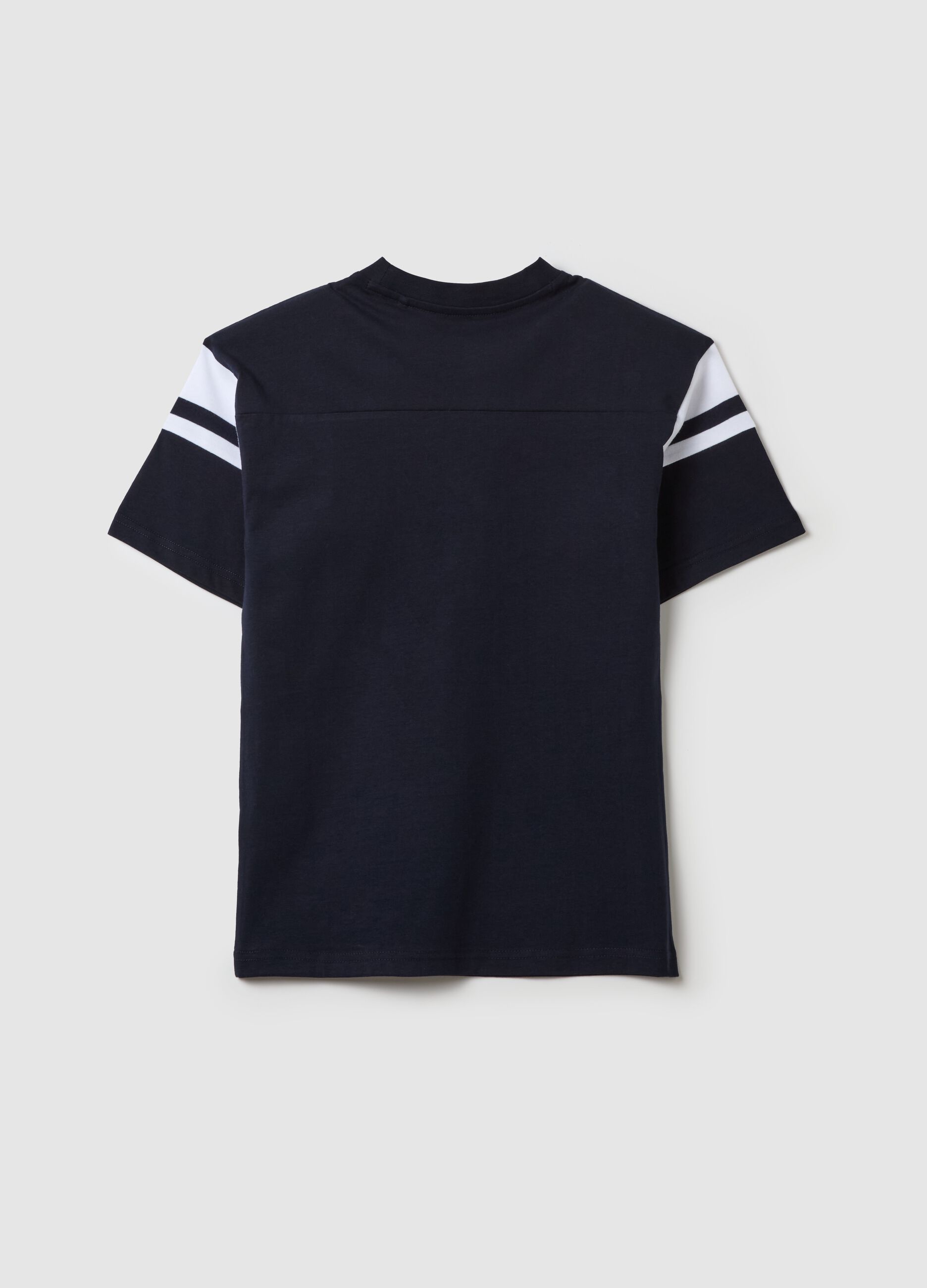 Cotton T-shirt with "Varsity Crew" print