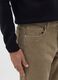 Slim fit brown pure cotton trousers_3
