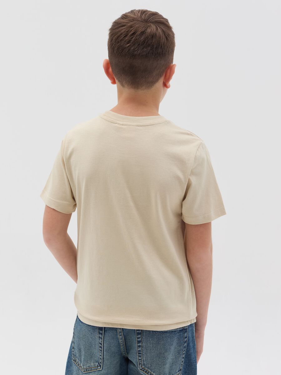 T-shirt in cotone con stampa logo_2