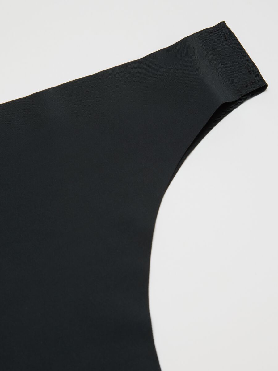 Slip brasiliano in tessuto elasticizzato nero_1