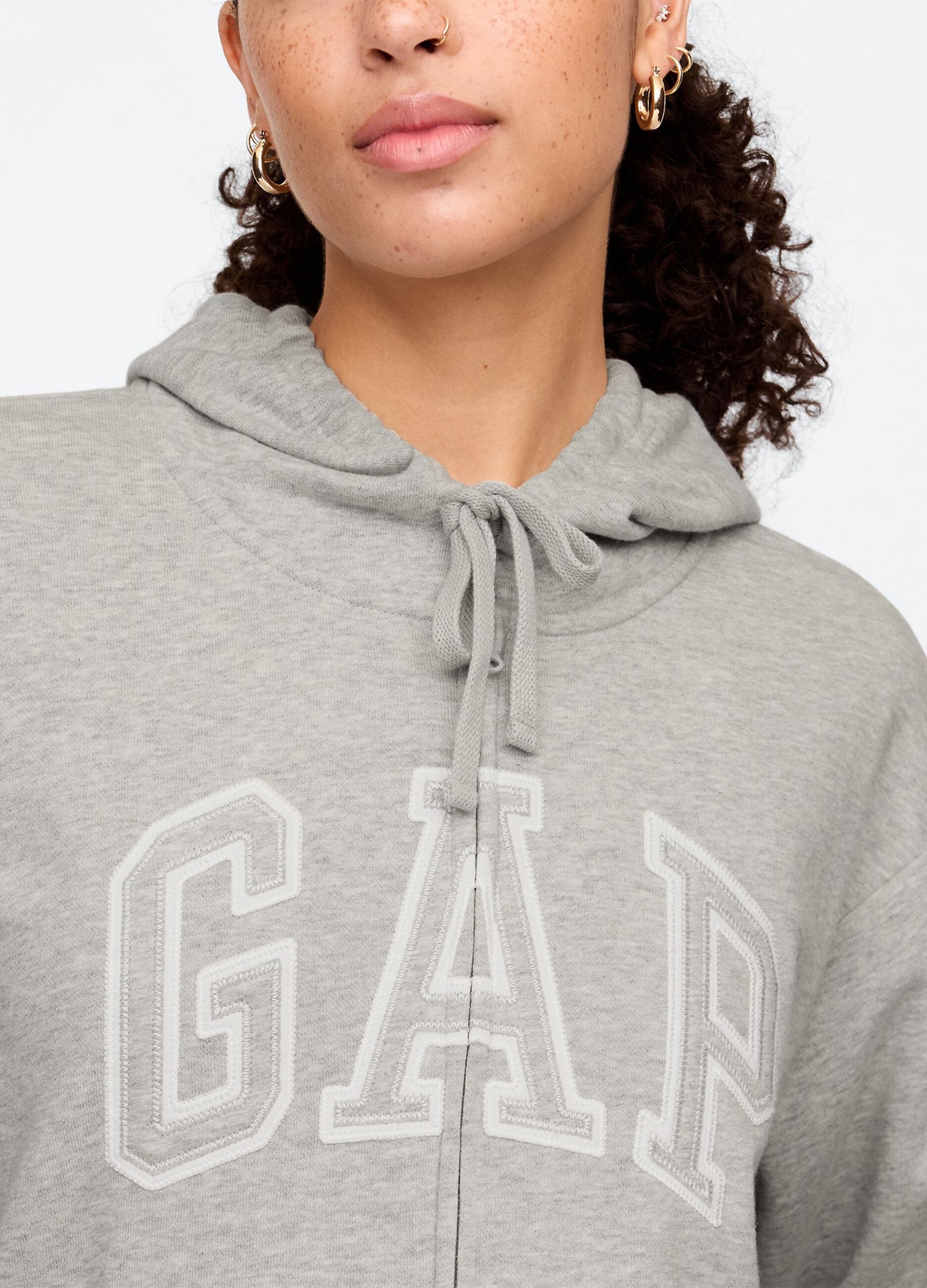 Grey hoodie with GAP logo
