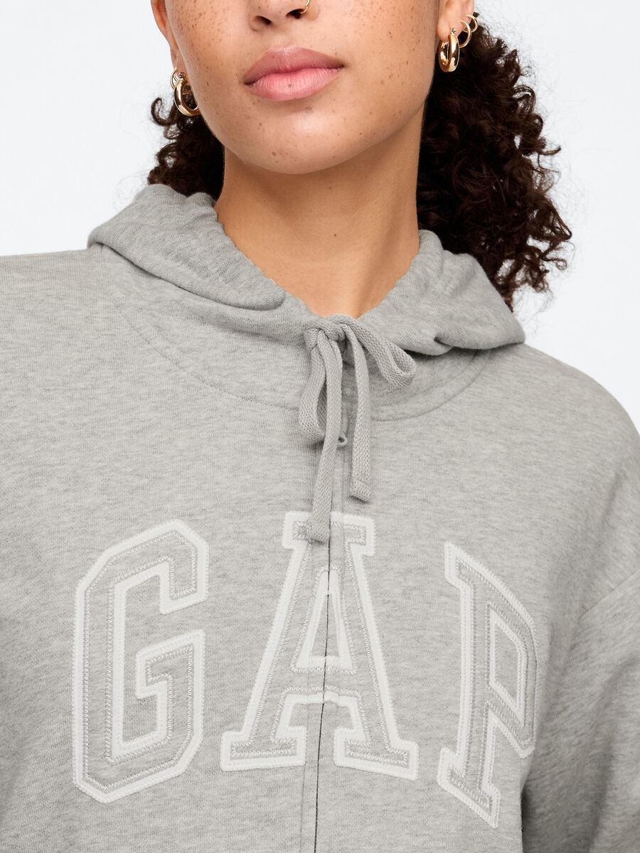 Grey hoodie with GAP logo_3
