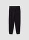 Black organic cotton jogger trousers_5