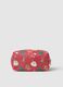 Red Christmas pouch with zip closure_0