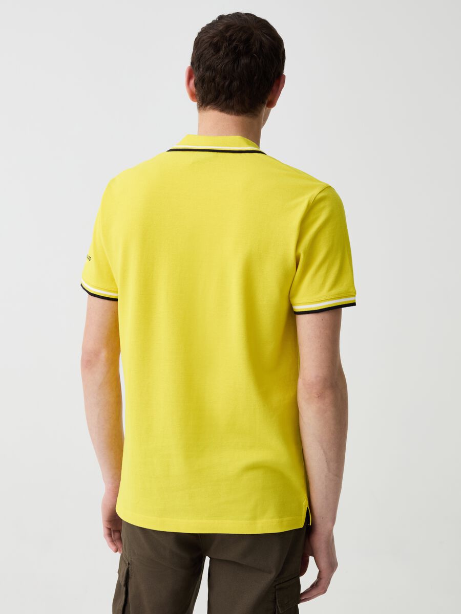 Navigare Sport polo shirt with striped edging_2
