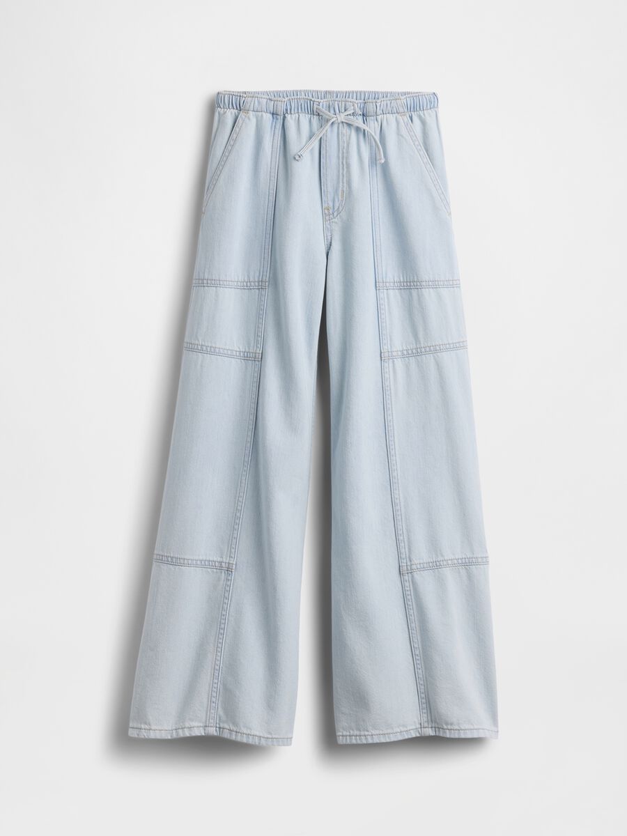 Wide-leg trousers in pure cotton_3