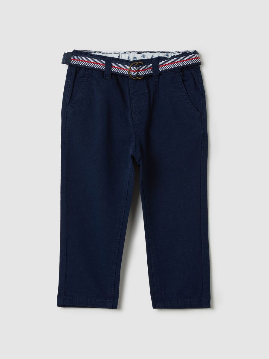 Chino trousers with belt_0
