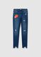 Slim-fit destroyed jeans with five pockets_3