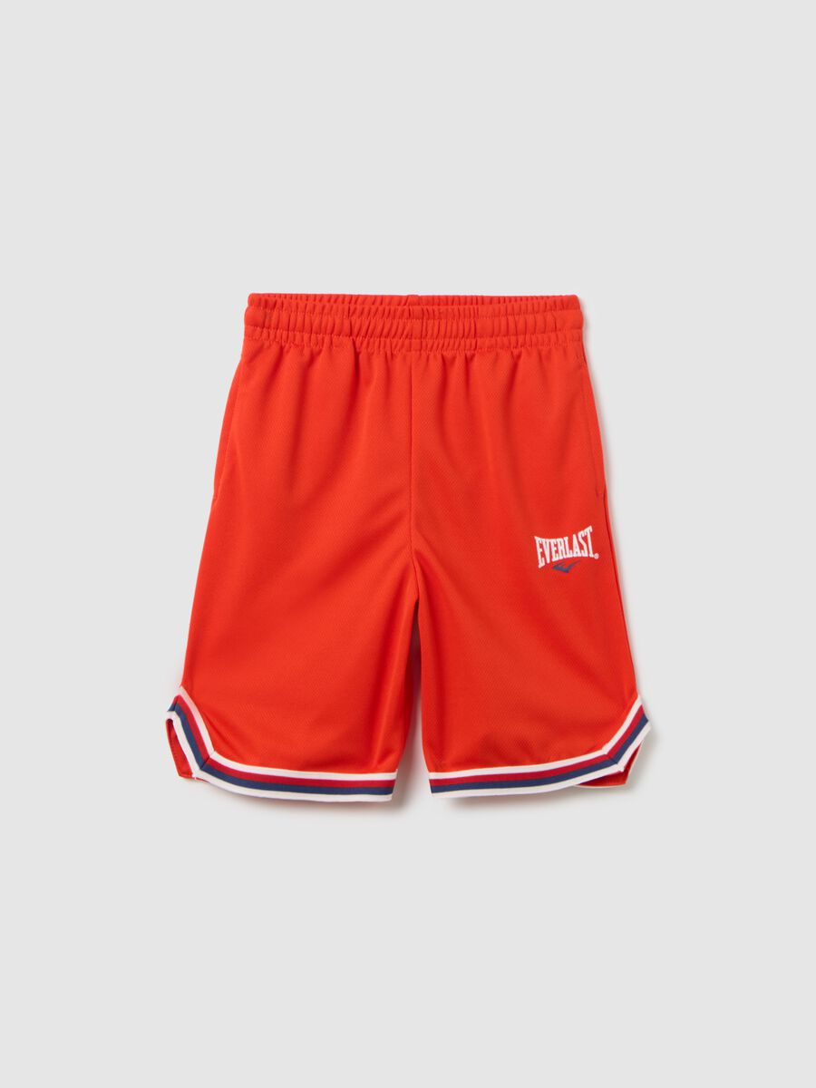 OVS Kids Red Mesh Shorts with Elastic Waist_0