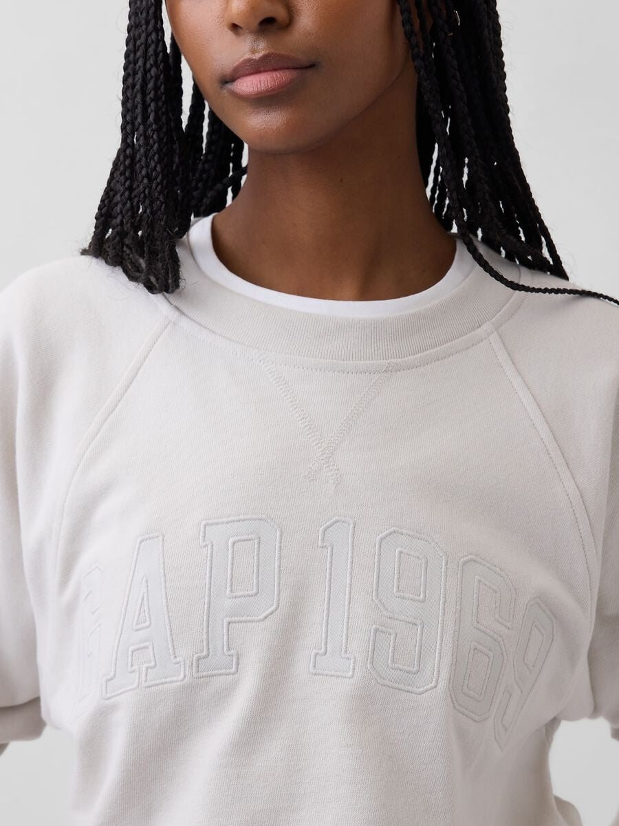 Cotton-blend crewneck sweatshirt_3