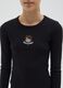 Girl's black regular fit stretch cotton top_2