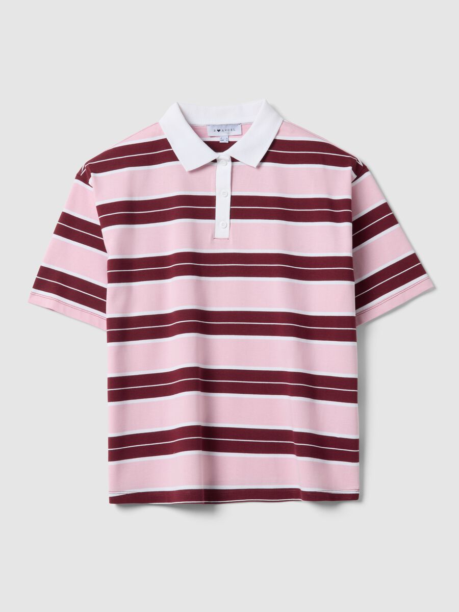 Women's Regular Fit Multi-Coloured Striped Pure Cotton Polo_4