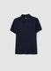 Boys&rsquo; blue organic pure cotton polo shirt, regular fit_3