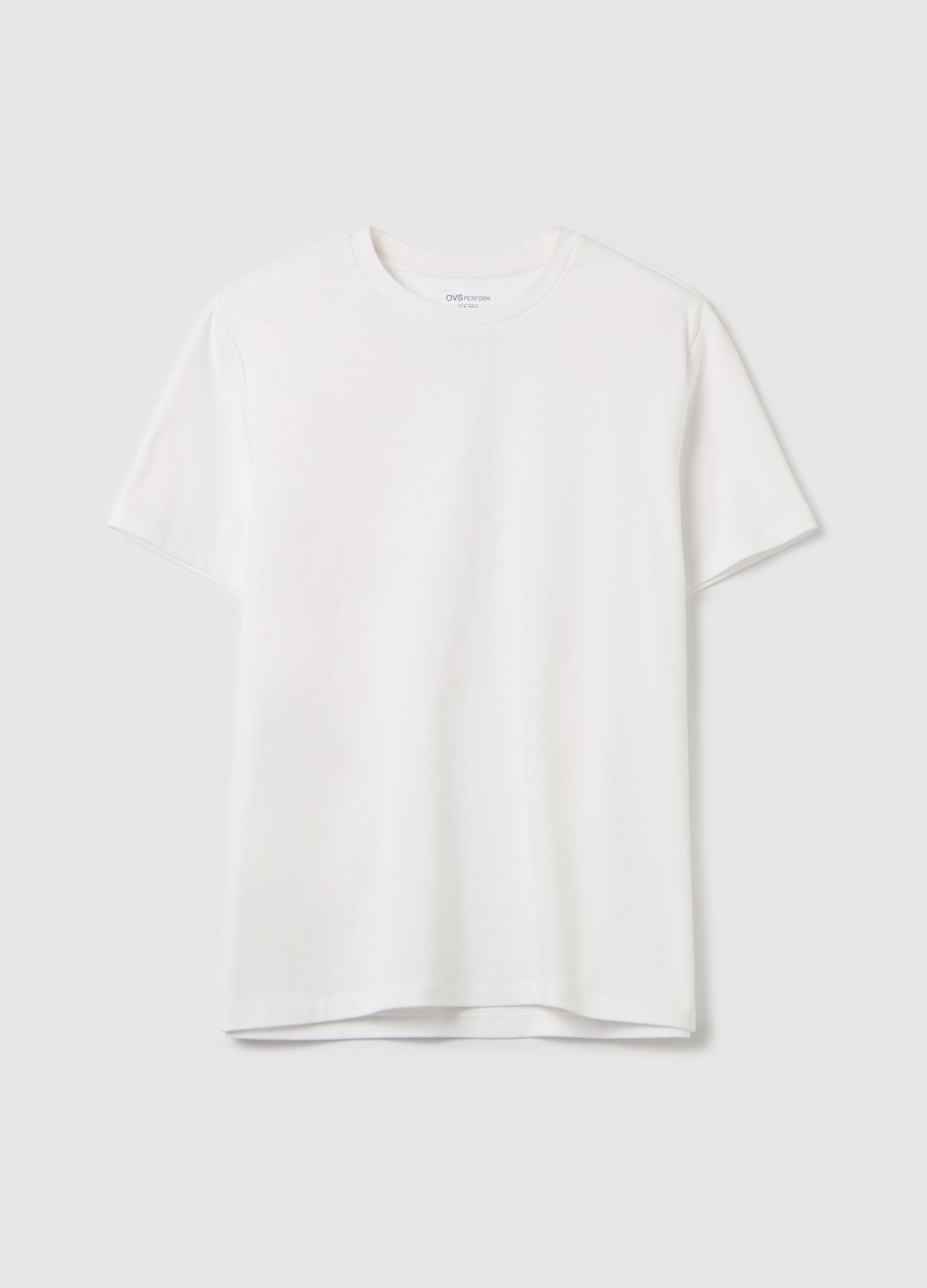 T-shirt with technical fabric