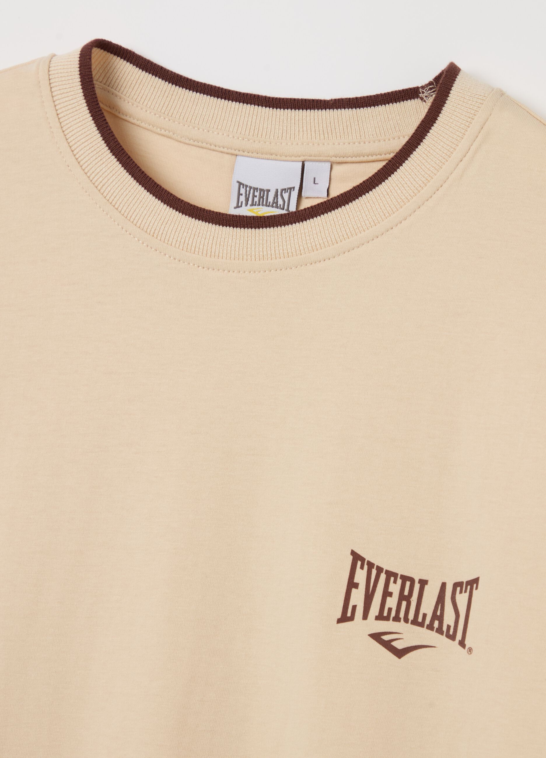 Cotton T-shirt with logo print