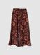 Brown pure viscose palazzo trousers_0
