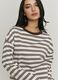 White pure cotton regular-fit T-shirt with brown stripes_2