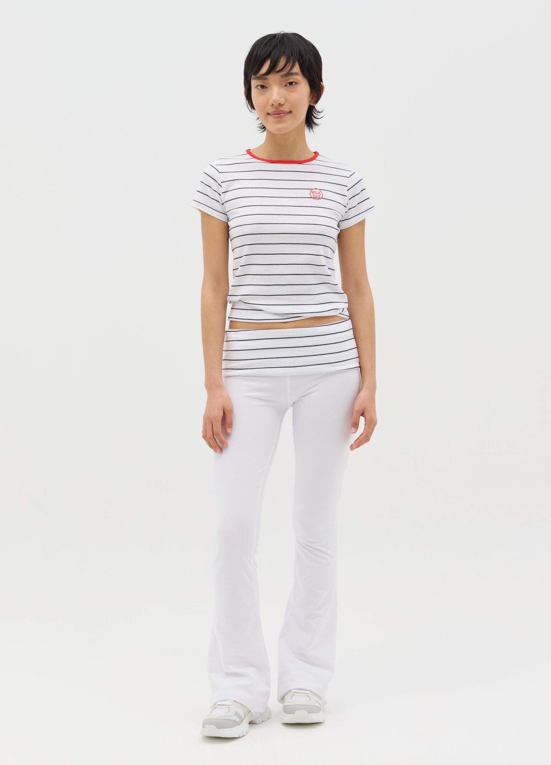 Slim-fit T-shirt in cotton