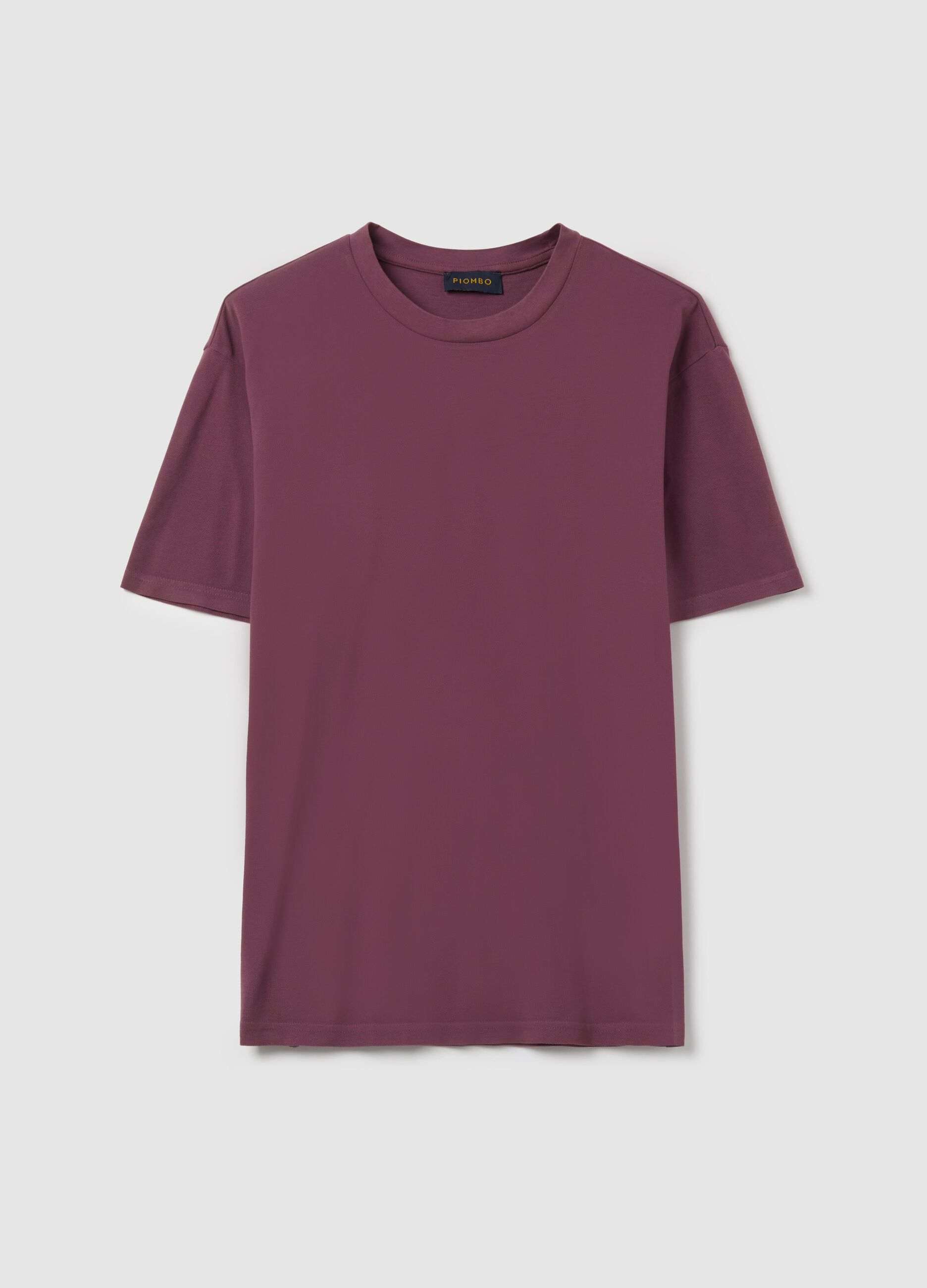 Solid colour cotton T-shirt