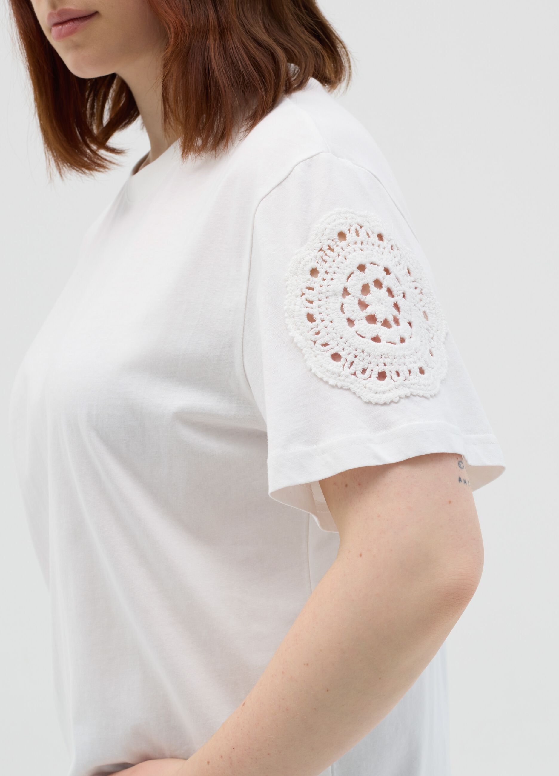 Mya Cotton White T-shirt