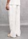 100% Linen Wide-Leg Trousers White_3