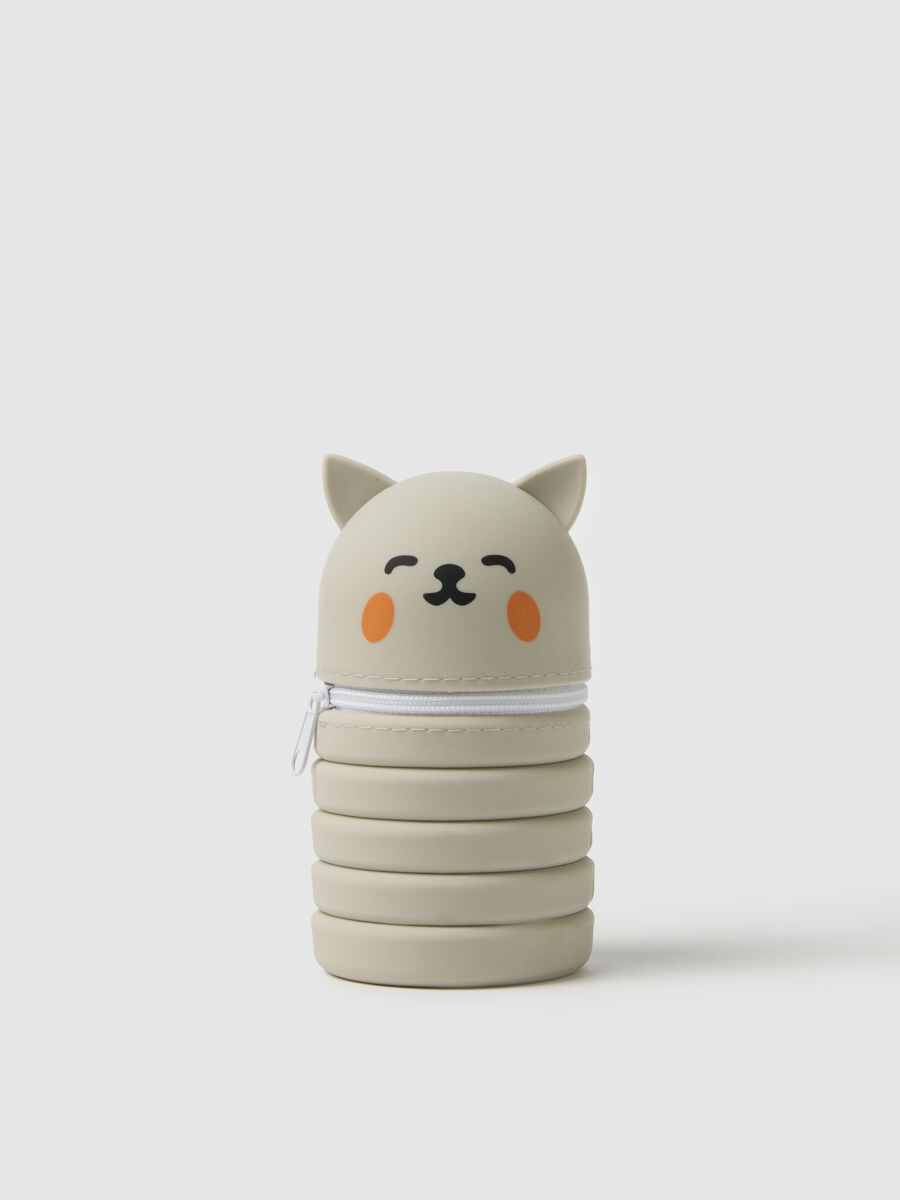 Grey silicone animal-shaped case for girls_0