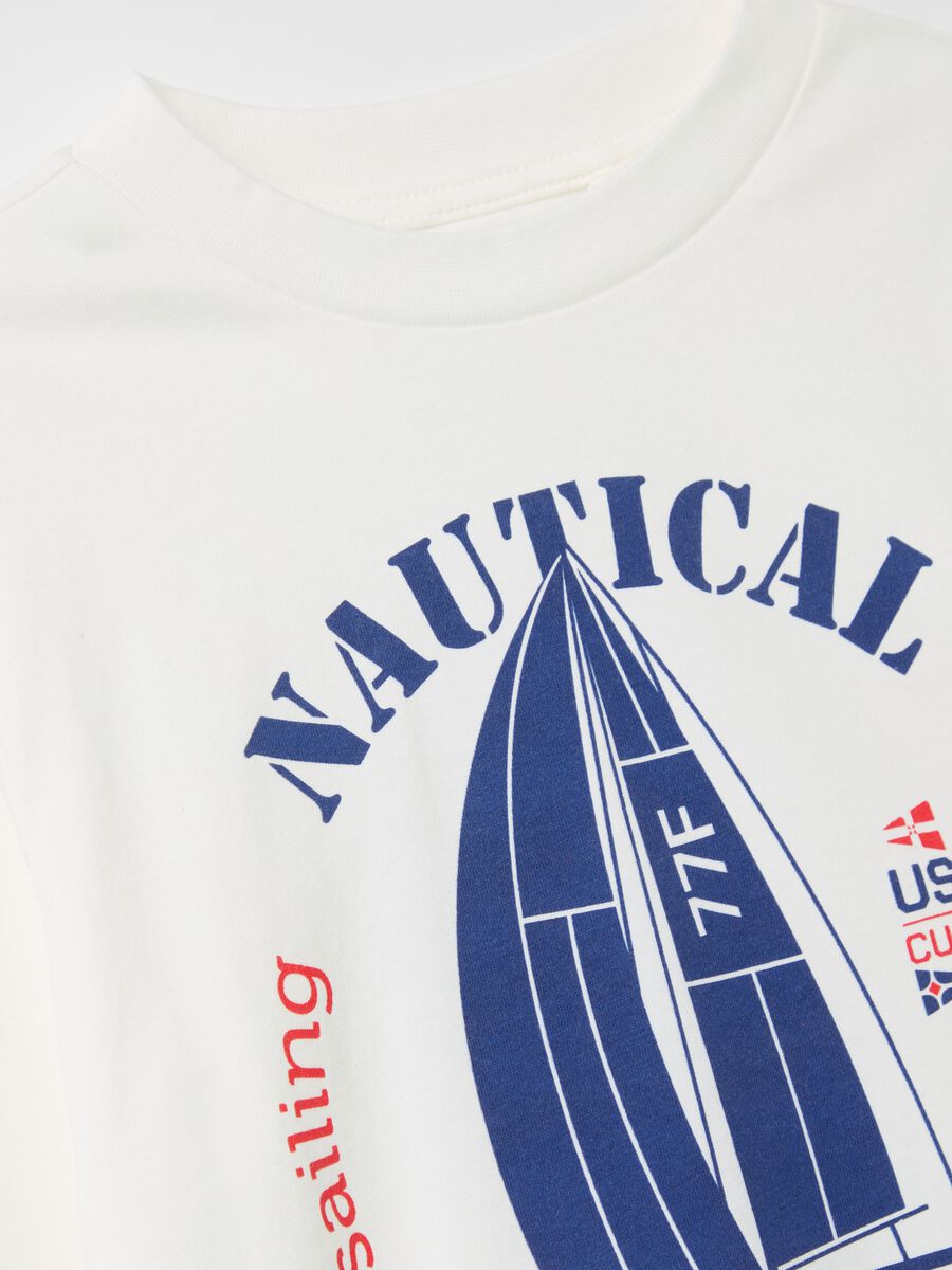 "Nautical Heritage" T-shirt with long sleeves in cotton_2