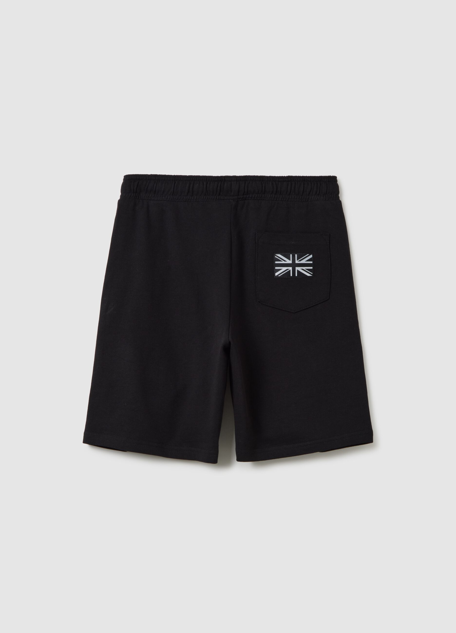 Children’s black pure cotton shorts