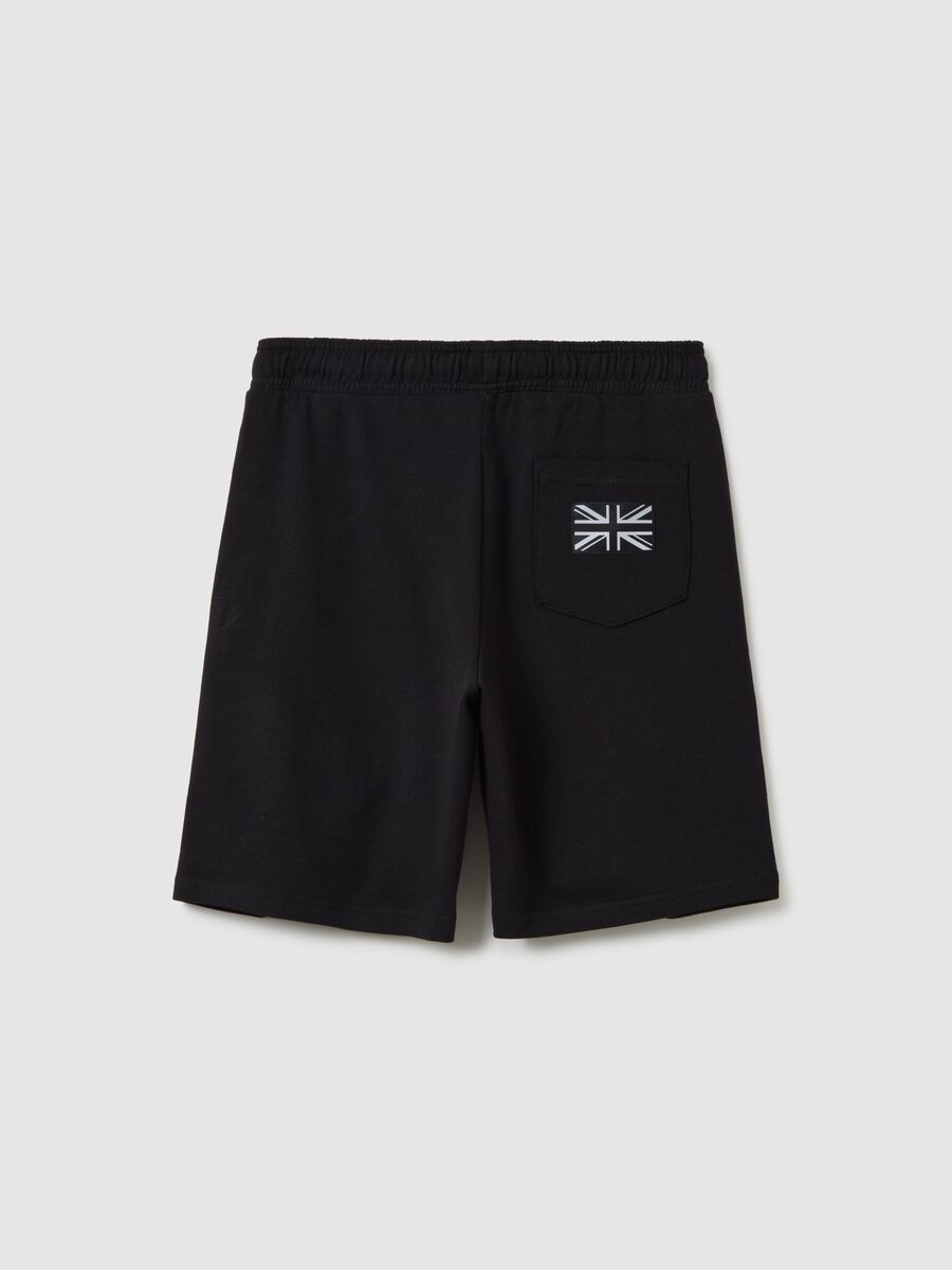 Children’s black pure cotton shorts_4
