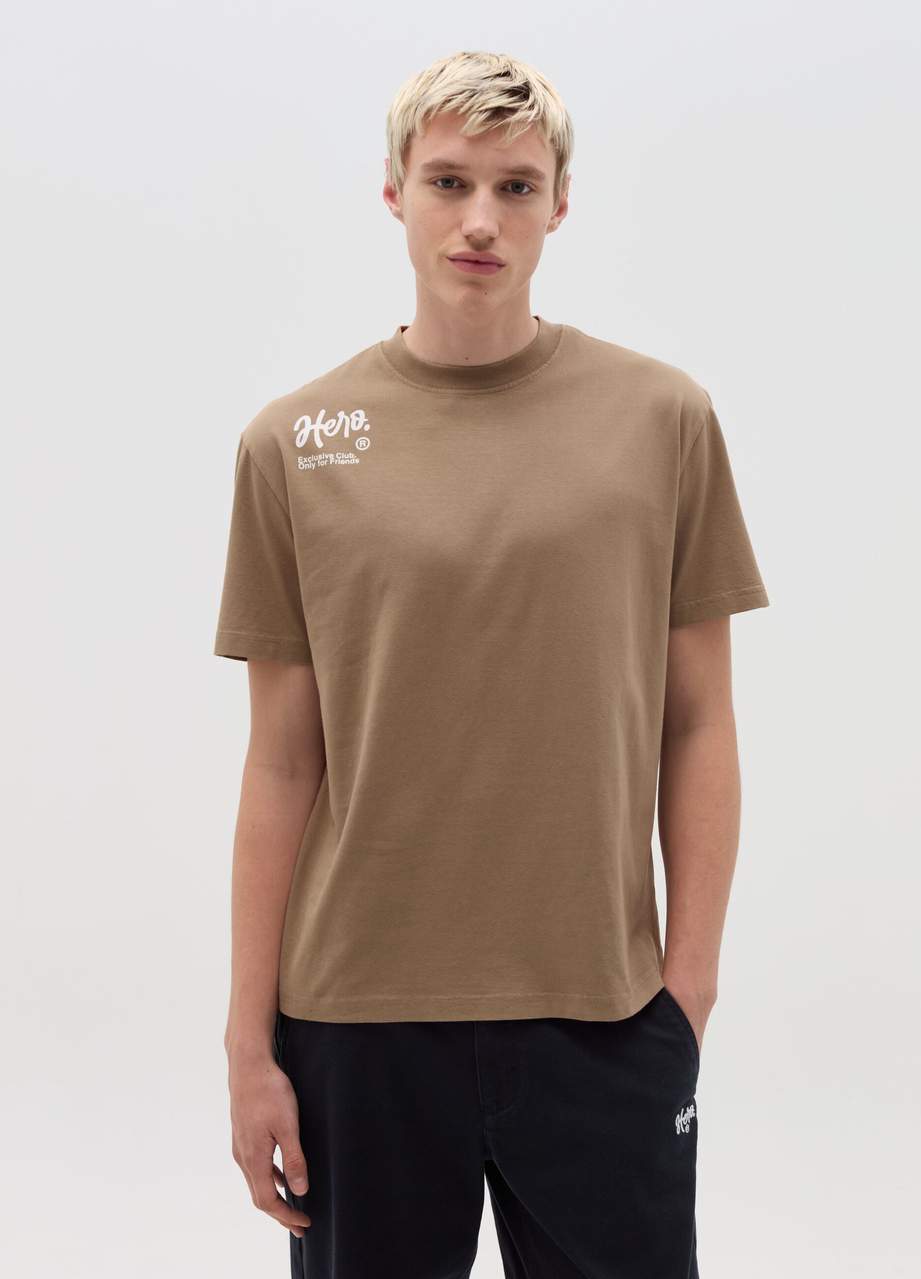 Printed cotton T-shirt