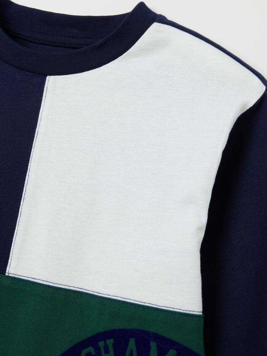 T-shirt da bambino in puro cotone multicolor regular fit_3