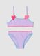 Purple stretch bikini with appliqu&eacute; hearts_0