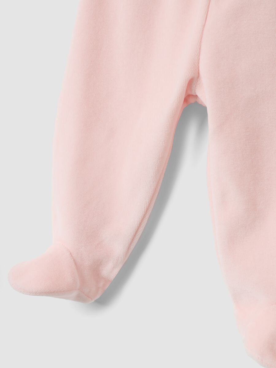 Pink and white organic cotton-blend set_2