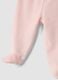 Pink and white organic cotton-blend set_2