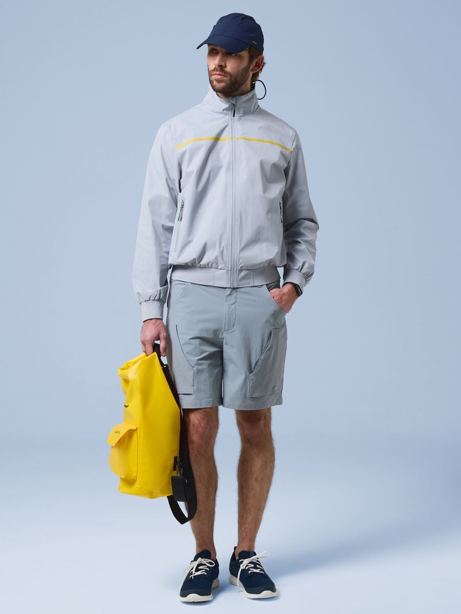 ALTAVIA SAILING grey windbreaker jacket with zip_0