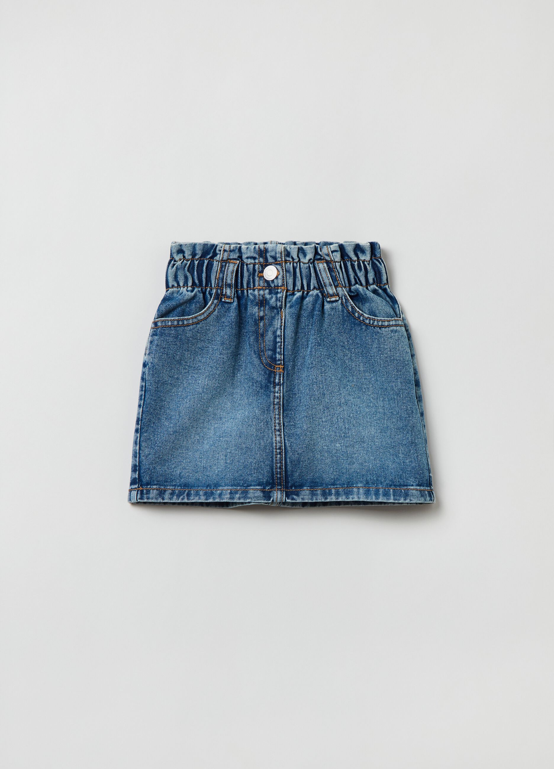 Gonna denim vita paper bag per bambina OVS KIDS da Bambina OVS