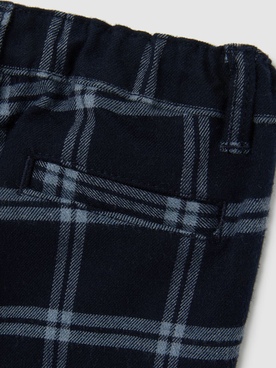 Multicolour children's trousers regular fit checkered_3
